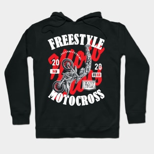 Freestyle Motocross FMX No Fear red Hoodie